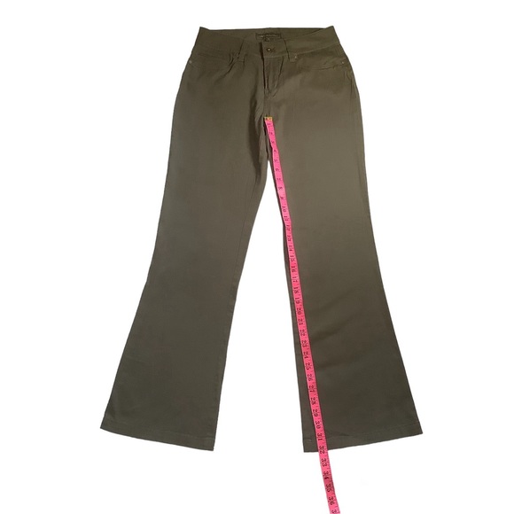 LADY HATHAWAY WOMENS BOOTCUT OLIVE GREEN JEANS/ Size 6 - Picture 9 of 10